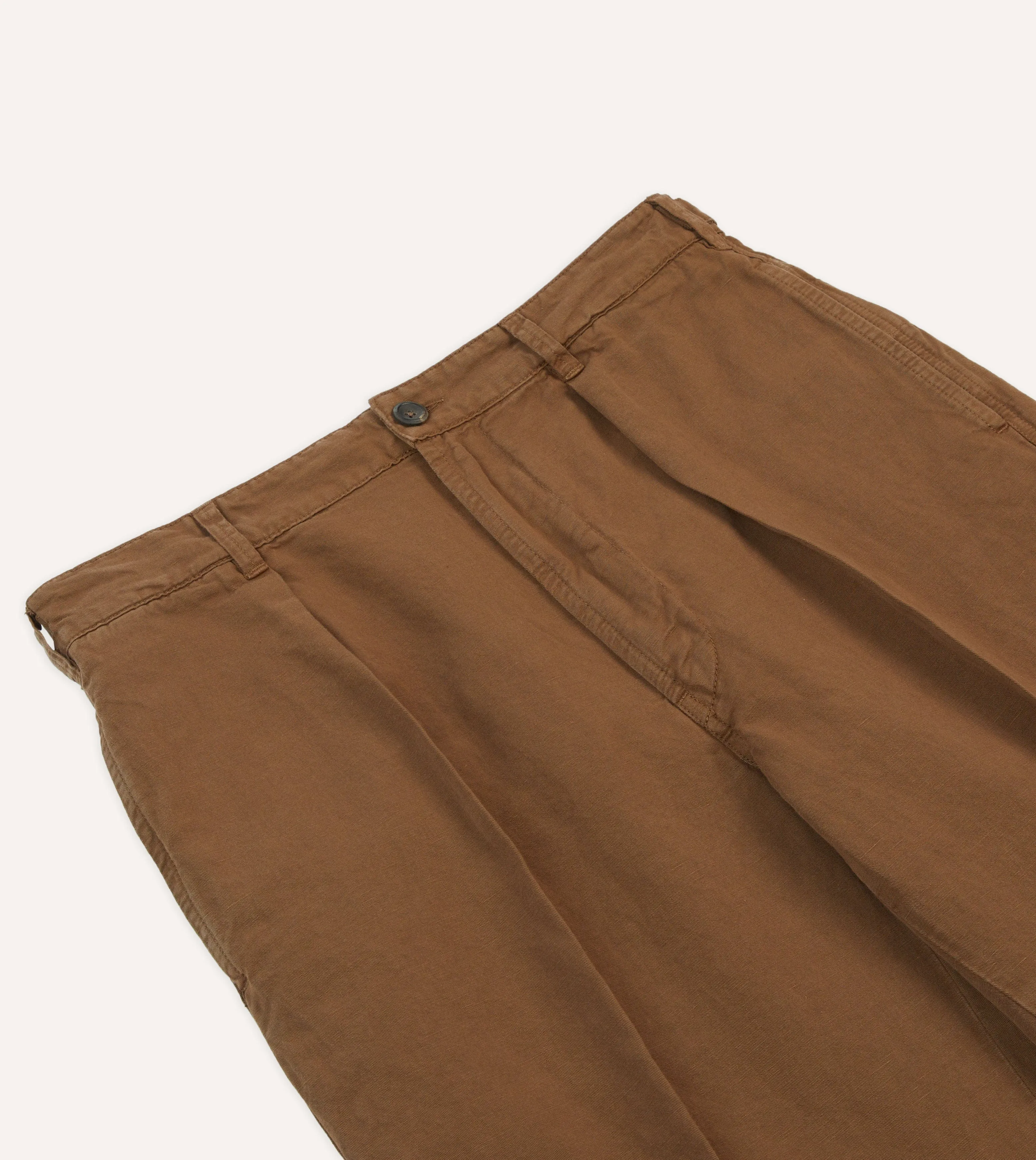 Tobacco Cotton Linen Games Trousers