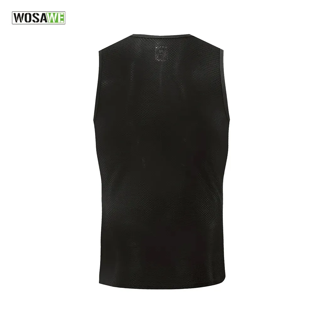 Ultra-thin Cycling Vest Base Layer Sleeveless Jerseys Bike Mesh Breathable Shirts Compression Sports Bicycle Undershirts