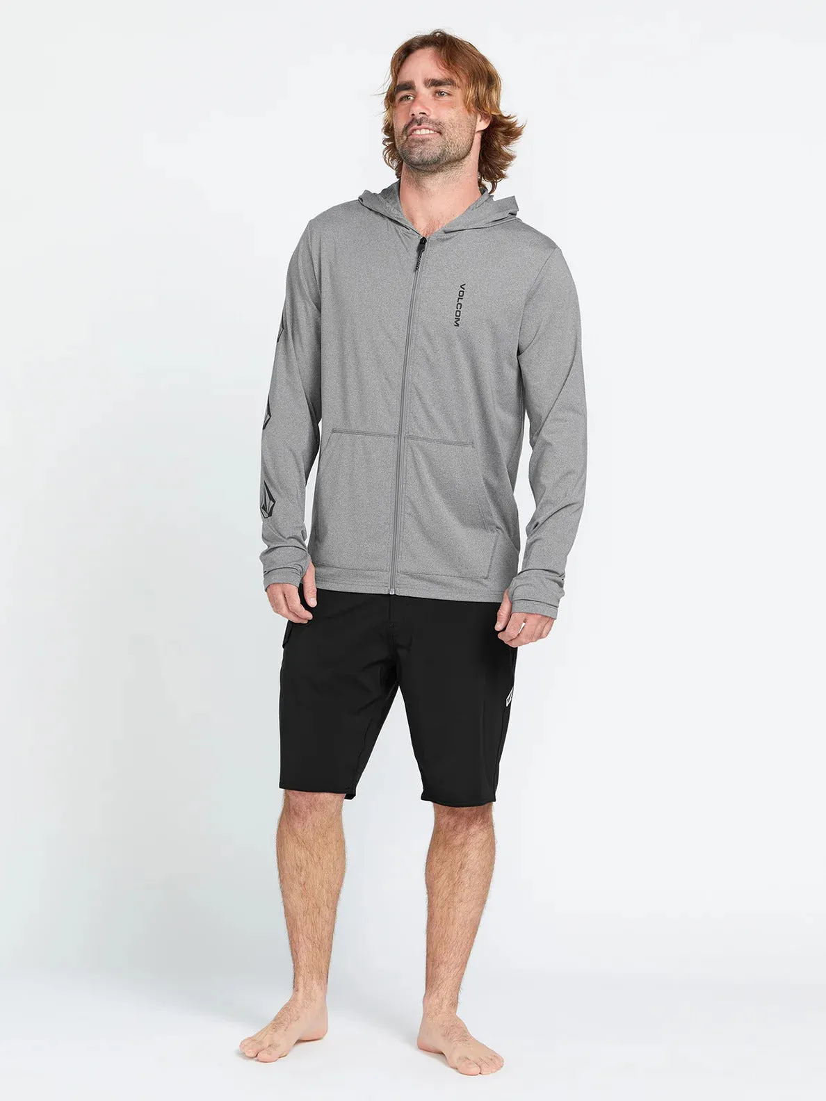 Volcom Iconic Stone Long Sleeve Hooded Shirt