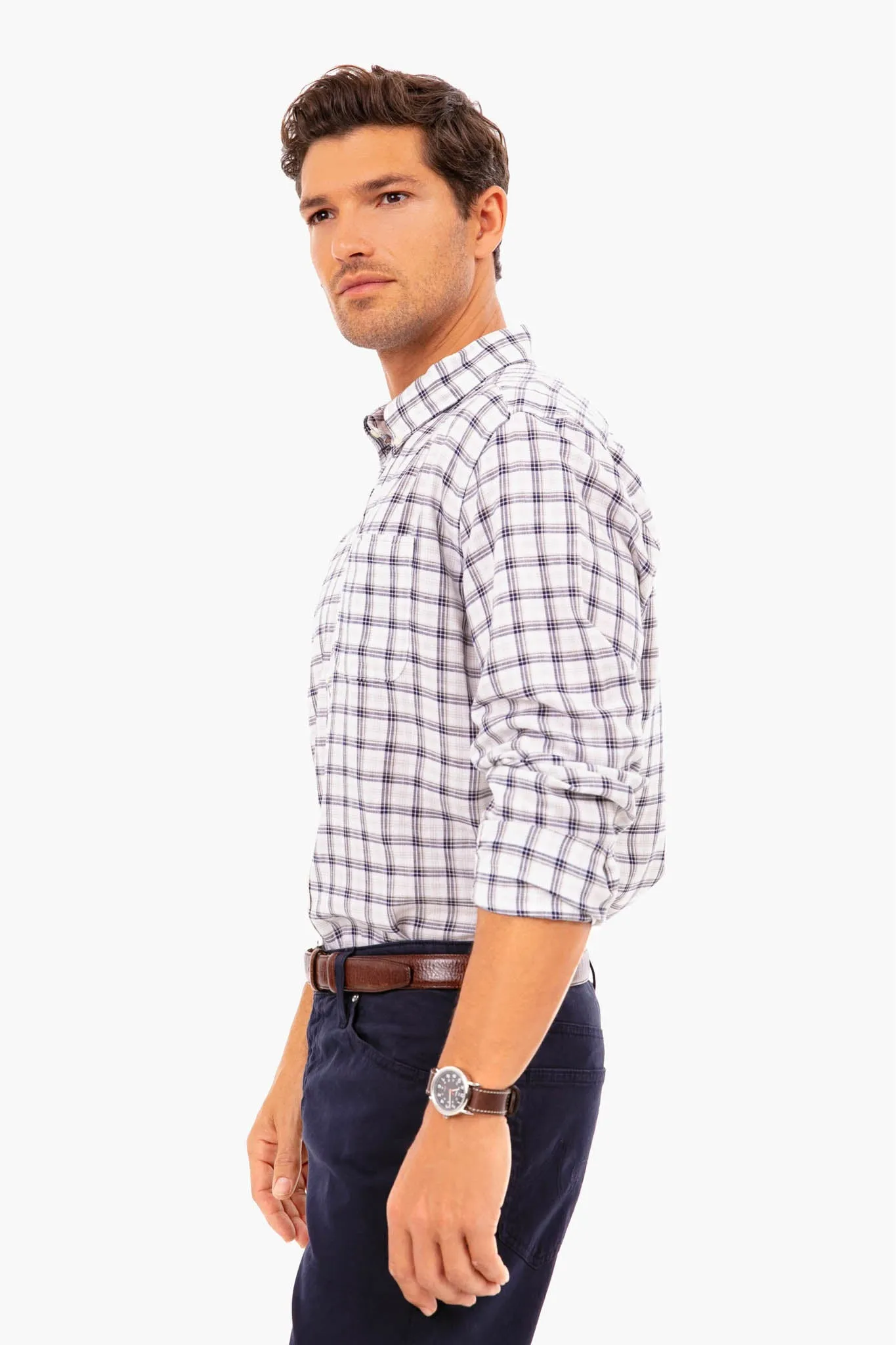 White Helford Tailored Shirt